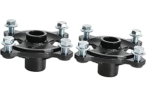 YC Yier 2pcs 23 Tooth Spline 4 Stud Wheel Rim Hub Rear Axle Hub Assembly for 110cc 125cc 150cc 200cc ATV Quad Bike Dune Buggy Go Kart Golf Cart Taotao