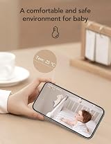 nooie Baby Monitor 2K WiFi Camera Night Vision Cry Detection Temp Sensor Alexa view 7