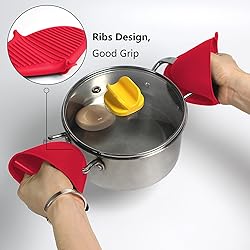 ChufanMomsil 3 Pairs Silicone Oven Mitts Sets Pot