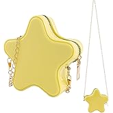 Framendino, Yellow Mini Star Purse Small Shoulder Bag Messenger Handbag Cute Star-Shaped Cross Body Bags for Women