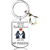 UIWIHHP Penguin Keychain Gifts for Women Men Penguin Valentines Gifts for Boyfriend You Are My Penguins Gift for Him Her Unique Birthday Christmas Valentines Day Gifts for Boyfriend Husband