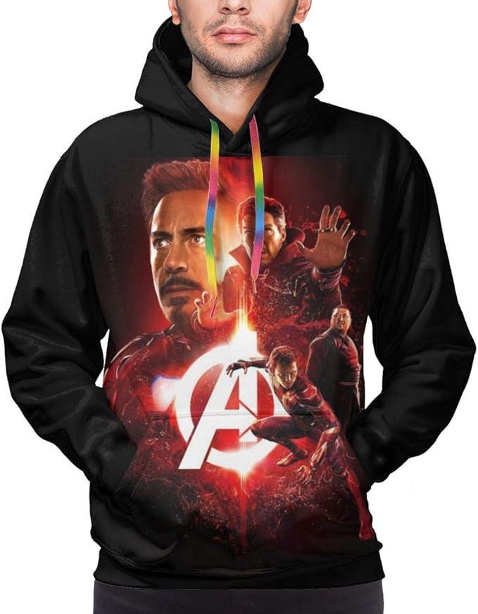 Sudadera con capucha de los Vengadores de Superhéroe, unisex, 3D, estampada, ligera, para hombre