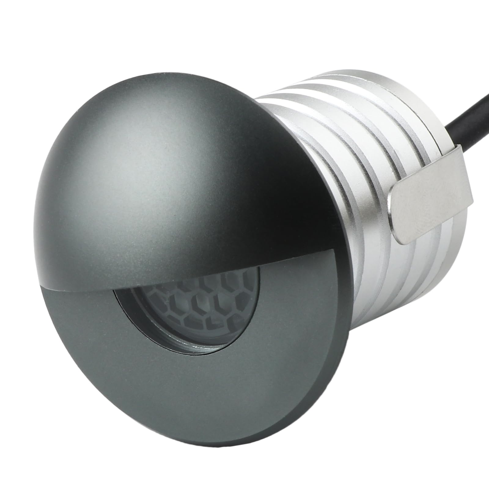 Photo 1 of IBLLIGHT LED In-Ground Step Light- Half Moon Anti-Glare, 3W 12V-24V DC, Recessed Wall Lights, IP67 Waterproof, Buried Underground Outdoor Landscape Lighting,Warm White 3000K(1 Pack)
