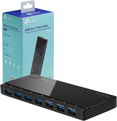 TP-Link UH700 USB 3.0 Hub 7-Port 5Gbps Fast Charging Docking Station 1.5A