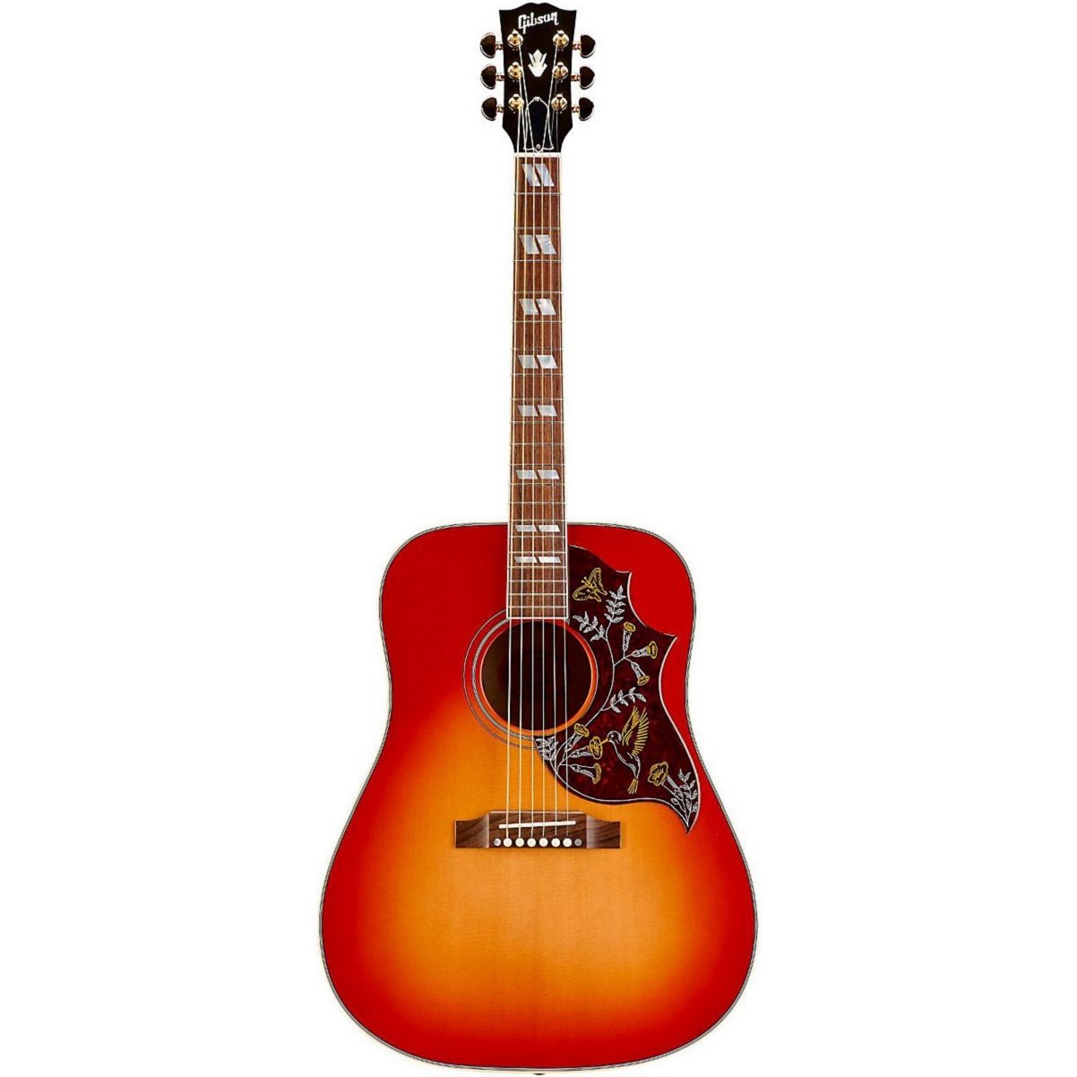 Amazon Gibson Hummingbird Quilt Vintage Cherry Sunburst ハミングバード エレアコ