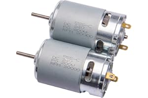 FULIHUA 2 Pcs Universal 555 30000RPM Electric Motor RS555 24V Motor Drive Engine Accessory for RC Car Children Ride on Toys