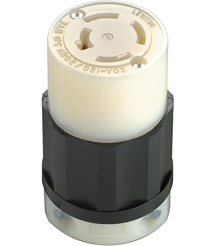 Leviton 7410-b 20 Amp、120 / 208 volt- 3py、フラッシュマウントロックコンセント、工業用グレー 20 Amp, 125/250 Volt, NEMA L14-20R, 3P, 4W, Flush Mtg Locking Receptacle...  – Leviton