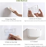 Lanjue Wall Mounted Remote Control Holder - 2 Grids Storage Box view 5