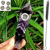 Natural Dream Amethyst Tube with 5pcs Screen Filters and 1 Brush