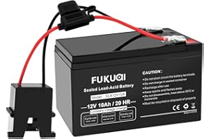 Fukuai Replacement Compatible with Fisher Price 12V 10Ah Rechargeable Battery for Power Wheels Ride-On Vehicles