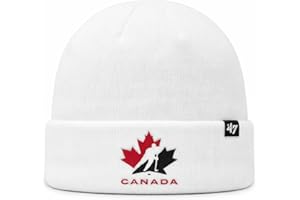 47 Hockey Canada Raised Cuff Knit Beanie - White