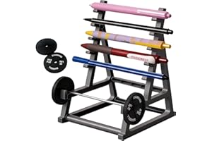 Barbell Pen Holder & Phone Stand 2-in-1, Fitness Themed Desk Organizer with 4 Weights for Gym Office Home Decor, Unique Gift 