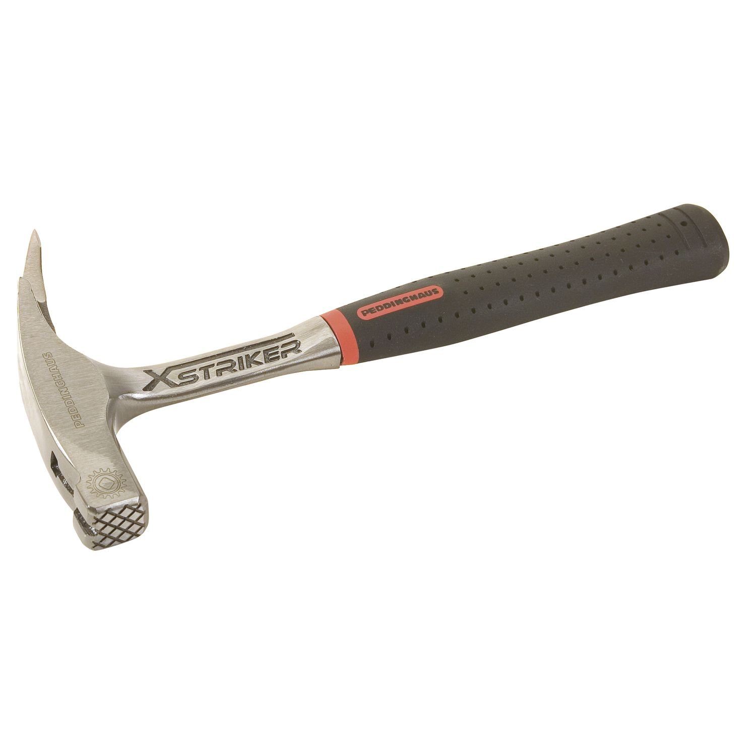 Peddinghaus 5130090000 "Xstriker" Carpenter's Hammer Roughened, Silver/Black