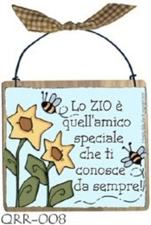 Quadretto Con Ferretto Cm 10x10 Lo Zio E Quell Amico Speciale Che Ti Conosce Da Sempre Idea Regalo Made In Italy Con Frase Scritta Spiritosa Fuori Stanza Porta Compleanno Amazon It Casa E Cucina