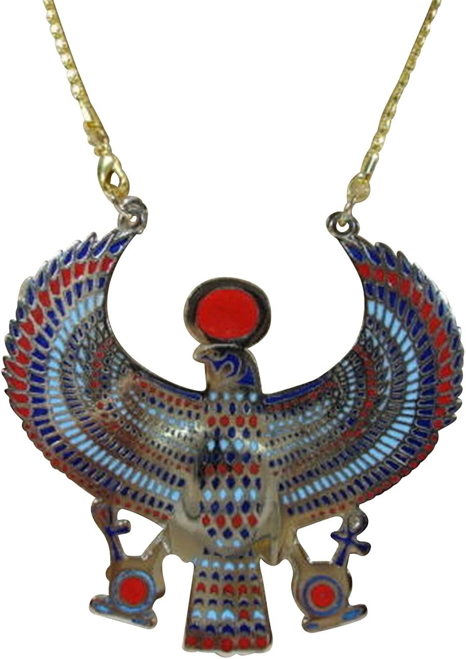 Pendentif Horus Le Faucon – Plaqué Argent, Symbole égyptien – Neuf Sans Emballage