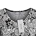Tencole Scoop Neck Short Sleeve Blouses, Printed Flare Tunic Tops Drape Shirts