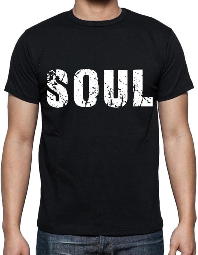 soul Men's Short Sleeve Rounded Neck Tshirt Clothing