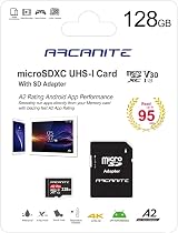 ARCANITE 128GB microSDXC Memory Card with Adapter A2 UHS-I U3 V30 4K Read 95MB/s view 6