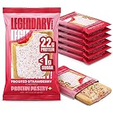 Legendary Foods Frosted Strawberry Protein Pastry, Protein Bar Alternative | Protein Snacks for Adults &amp; Kids, Keto Protein Pastry, Frosted Breakfast Tart, High Protein Keto Treats