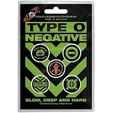 TYPE O NEGATIVE - 'Slow, Deep &amp; Hard' Metal Badge Set