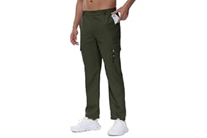 Men's Casual Sports Pants Outdoor Multi-Pocket Zipper Overalls