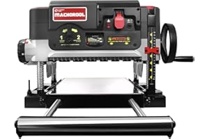 FINDBUYTOOL 13-Inch Thickness Planer with Helical Cutterhead - 2.5HP Motor, 2-Speed (21/12 FPM), 40 Carbide Inserts, Precisio