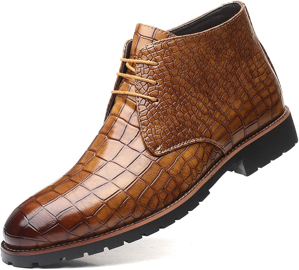 mens brown leather desert boots