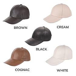 Zessano Genuine Leather Unisex Baseball Cap