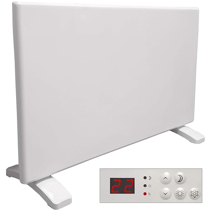 Futura Eco 600W2000W Electric Panel Electric Heater Bathroom Safe