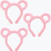 LCPQMZGH 3 Pcs Adorable Chipmunk Ears Headband Accessory Set for Cosplay Halloween Animal Costume Party