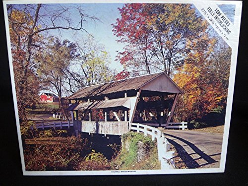 Whitman 1200 Piece Rockmill Bridge in Missouri (4759-2) Vintage Jigsaw Puzzle