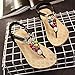 Start Women Summer Bohemia Colorful Bead Butterfly Sandals Shoes (US=5.5, Black)