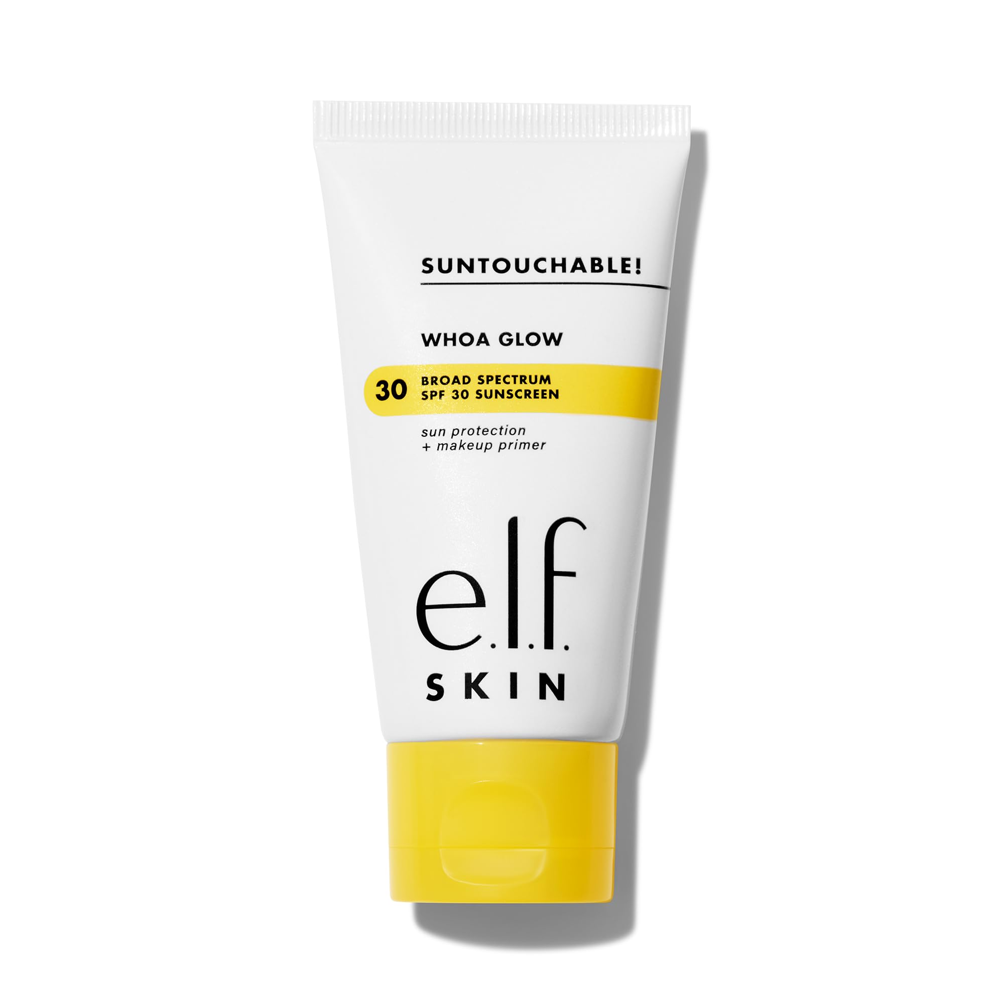 e.l.f. SKIN Suntouchable Whoa Glow SPF 30, Sunscreen & Makeup Primer For A Glowy Finish, Made With Hyaluronic Acid, Vegan & Cruelty-Free, Packaging May Vary, Sunlight