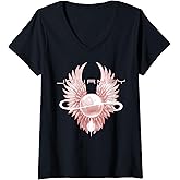 Womens Journey Pink Infinity V-Neck T-Shirt