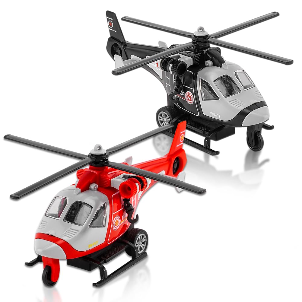 HAJXXMM Helicopter Toy, Toy Helicopter, Helicopter Models for Kids, Airplane Toys Boys Plane Playset, Realistic Details Toys Plane for Kids Educational Classroom Rewards Party Favors -A — image 1