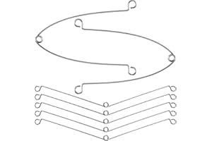 Isslly 7Pcs Spring Clips for Recessed Light Fixtures, Metal Torsion Spring Clips, Spring Clip Replacements for Bathroom Fan, Ceiling Exhaust Fan, Shower Recessed Lighting Trim -Silver