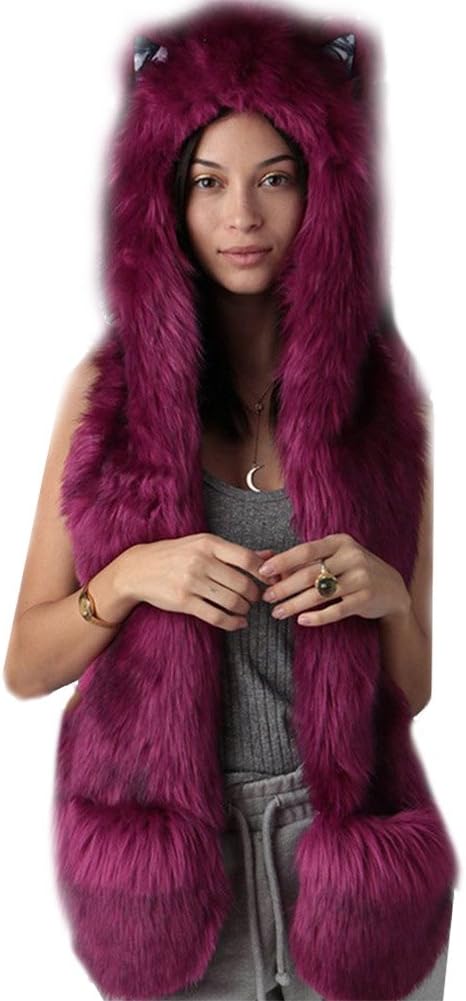 SpiritHoods Rose Wolf Full Length Hood