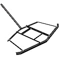 VEVOR Driveway Drag 66" Width, Tow Behind Drag Harrow 35" Length, 4" Height, Driveway Tractor Harrow with 2 Adjustable Bars, Heavy Duty Steel, Driveway Grader for ATV, UTV, Garden Lawn Tractors
