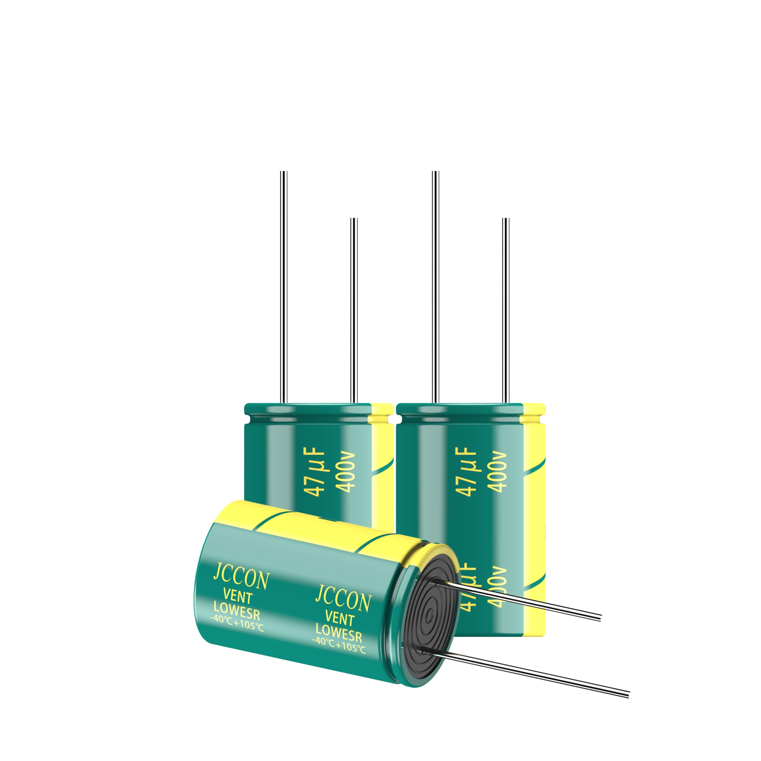 JCCON 10-Pack 400V 47uF Premium Quality Low ESR