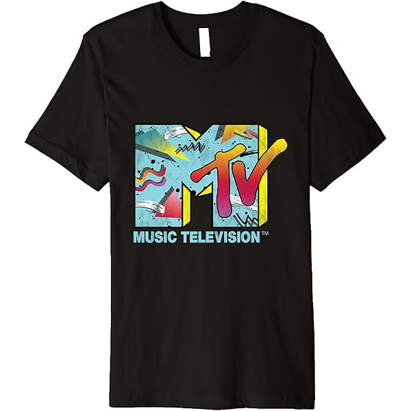 80s 企業　MTV MUSIC TELEVISION Tシャツ Amazon.com: Classic MTV Logo 80s Print Design T-Shirt