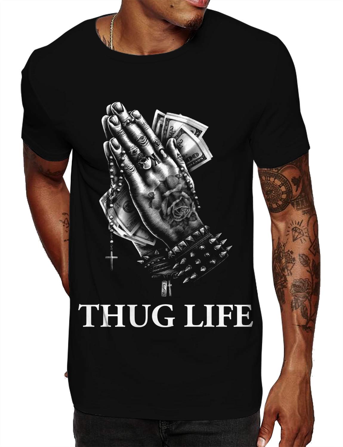 Swag Point 100 Streetwear Monkey Print Graphic T Shirts Minaze