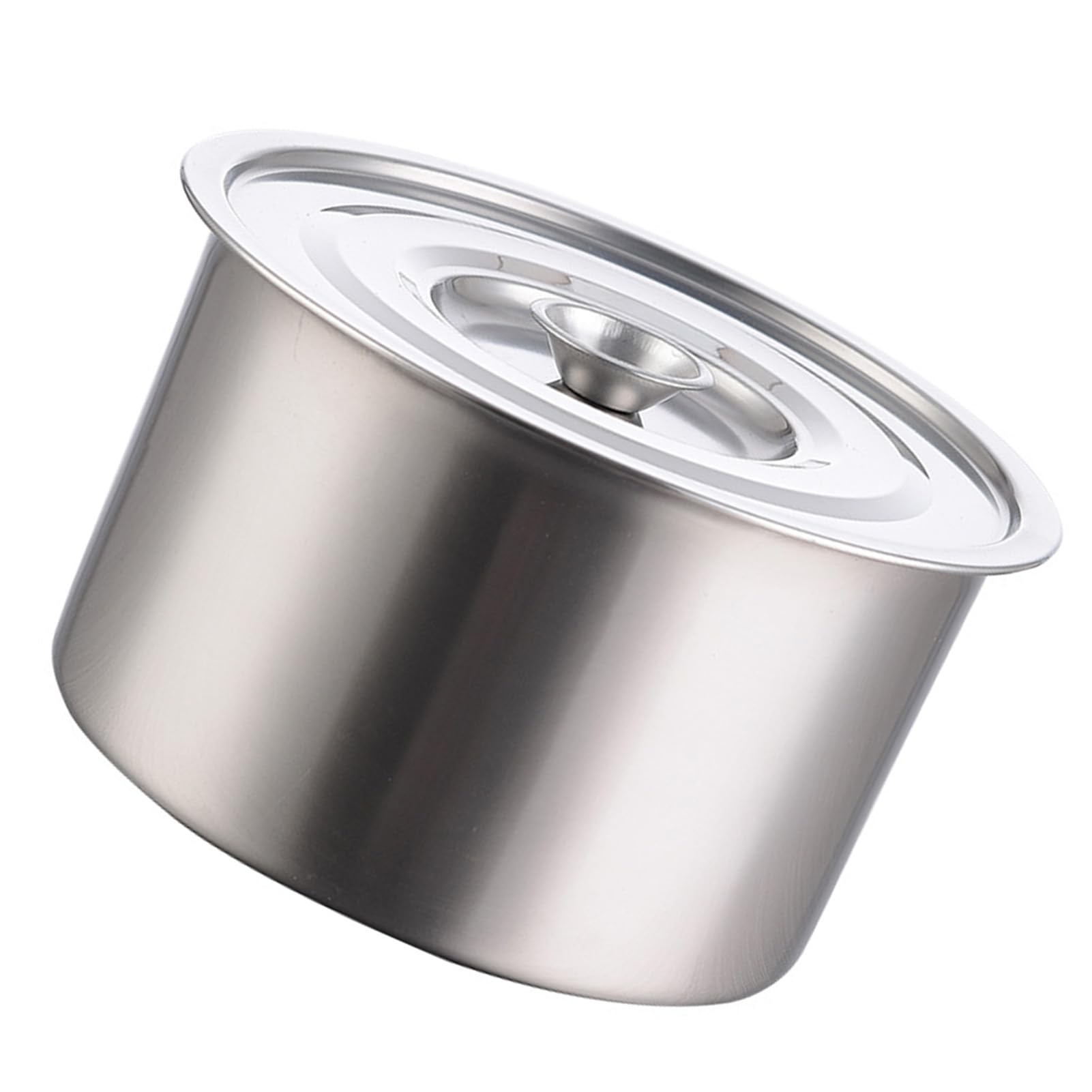 Stew Pot Non-Stick, Odorless and Healthy Seasoning Container Keep Original Flavor Stainless Steel Stew Pot Multifunctional Easy to Stir with Lid for Cooking (Large)