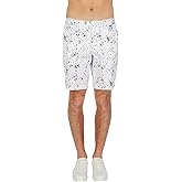 Armani Exchange Mens Micro Zig-zag Cotton Twill Shorts