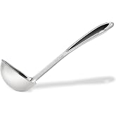 All-Clad Stainless Steel 9.5-inch Ladle, Kitchen Tools | Professional Stainless Steel Tools, Ergonomic handle, Effortless ladling of Soups, Sauces and more, Heat safe up to 600F