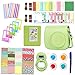 Leebotree Camera Accessories Compatible with Fujifilm Instax Mini 12 or Mini 11 9 Include Case/Album/Selfie Lens/Filters/Wall Hang Frames/Film Frames/Border Stickers/Corner Sticker(Lime Green)
