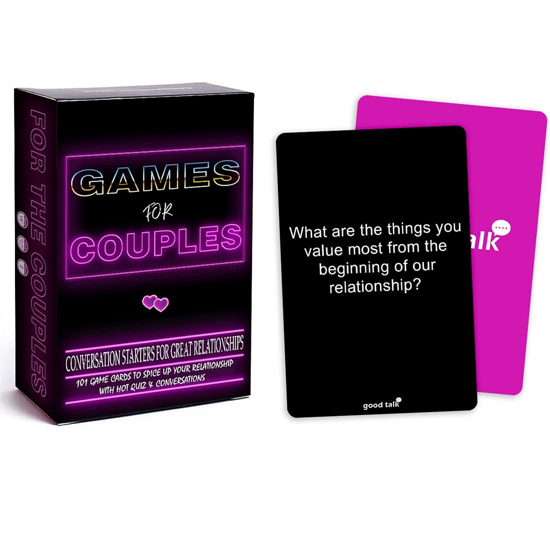 Photo 1 of Couples Games - Conversation Starter Questions for Great Relationships - Fun Conversation Cards Game for Couples – To Explore & Deepen Connections with your Partner - Perfect Romantic Gift for Couples