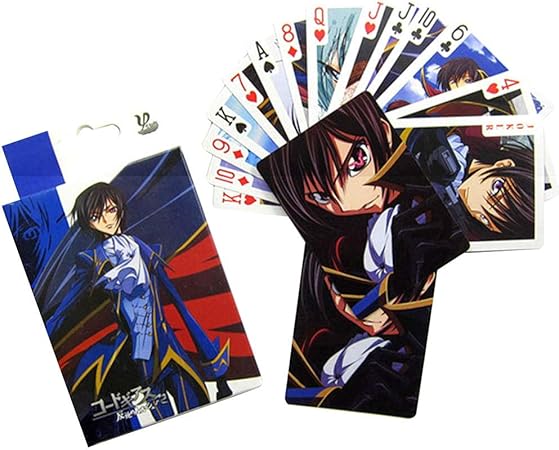 Amazon Bowinr 日本のアニメ トランプ 標準ポーカーサイズ ブラックジャック ユーカー カナスタ ピノクルカードゲーム Normal Rwbpzh37f137 カードゲーム トランプ おもちゃ