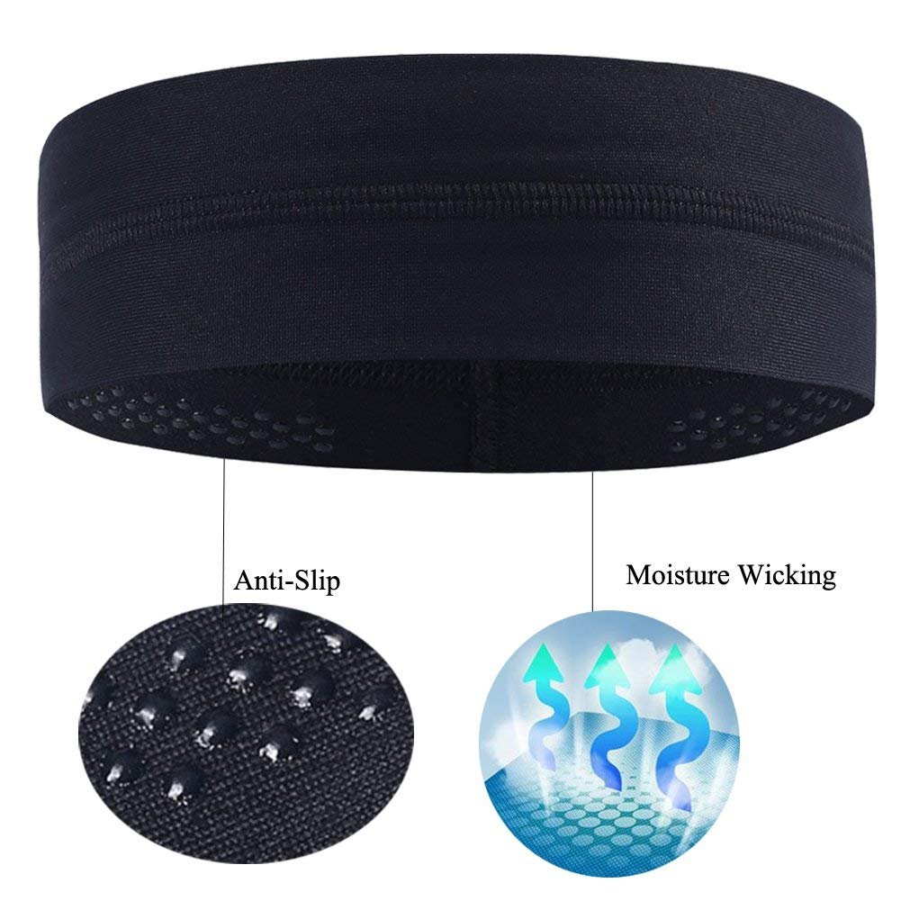 Toplor Moisture Wicking Headband - Mens Sweatband Sport Headbands
