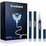 Smilestra Teeth Whitening Kit with LED Light, Non-Sensitive Teeth Whitener with 3 Tooth Whitening Gel Pens, 35% Carbamide Per