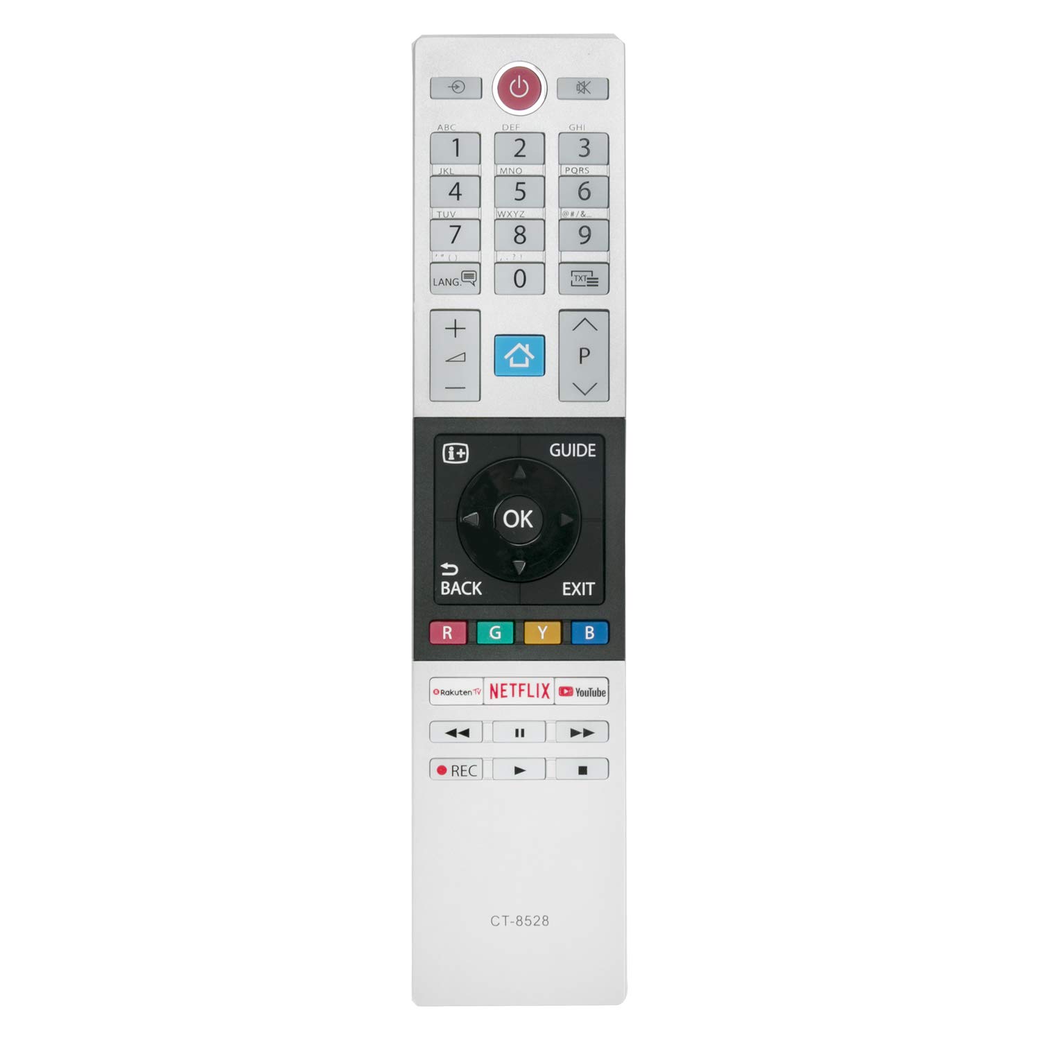 VINABTY CT-8528 Remote Control Replacement fit for Toshiba TV's with Rakuten TV Netflix YouTuBe Buttons